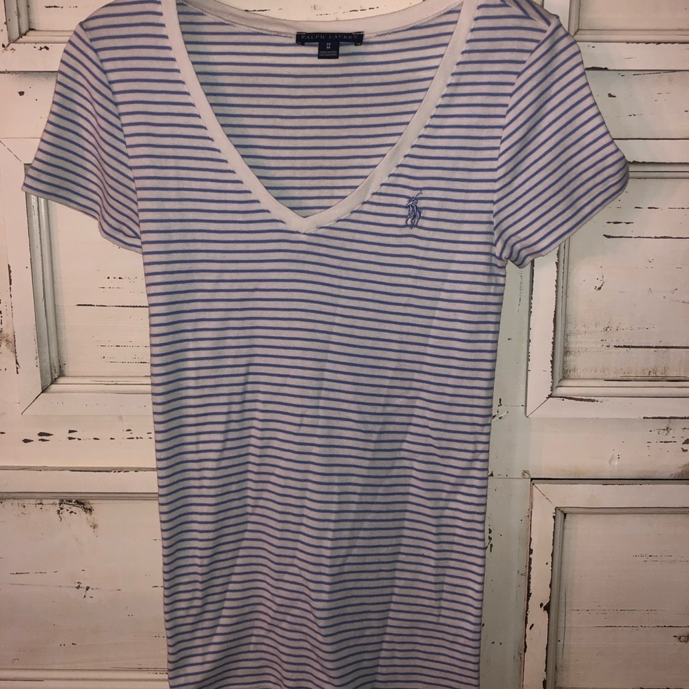 Striped Polo tee